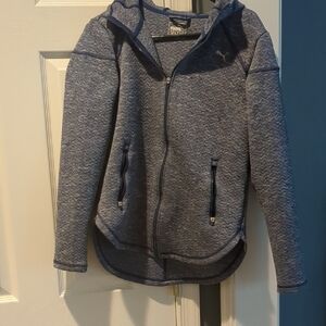 Puma Heathered Blue Full-Zip Jacket